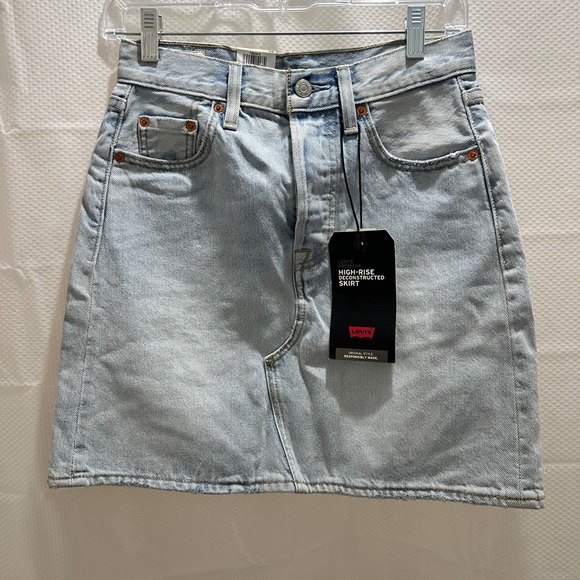 Levi's Sky Blue Mini Denim Skirt - Picture 6 of 8